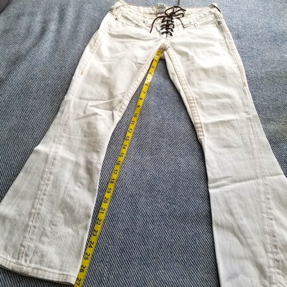 Original vintage white True Religion Boot cut jean. Size 25. Made in the USA! - Picture 7 of 10
